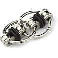 Decompression Chain Key Ring Fidget Keyring Chain Buckle Relieves Pressure Toy Metal Hand Spinner Toy