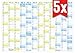 Produktbild Tafelkalender Jahresplaner 2018 (+ 2019 auf der Rückseite) A4 (30x21cm) 5er Pack auf Karton