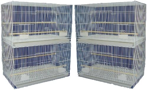 YML Medium Breeding Cages, Lot of 4, White