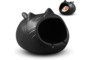 RANJIMA Poubelle de table en céramique, mini poubelle de bureau, multifonction, cadeau amusant pour hommes et femmes, petite poubelle de table pour l'extérieur, balcon, bureau, terrasse