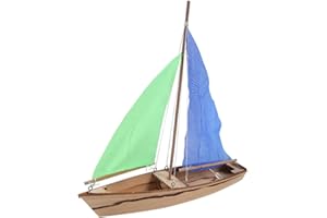 SAFIGLE Modèle De Voile Kits De Maquettes De Bateaux Statue De Voilier Jouets Éducatifs pour Les Enfants Jouet Voilier en Bois Bateau en Bois Jouet Kit Bateau Miniature Réplique 3D Chiffon