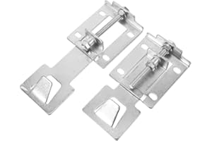 GETTIMORE 2 x Edelstahl-Halterungen für sichere und einfache Installation der Dunstabzugshaube (Silber)