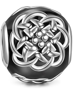 NinaQueen Celtic Tattoos Damen-Charm 925 Sterling Silber Bead fur pandora charms armband