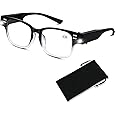 DuanMei Reading Glasses with Light Bright LED Readers with Lights Magnifying Glasses Lighted Reading Glasses for Men Women