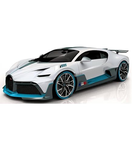 Kit Montar Miniatura Bugatti Chiron 1/24 Em Metal 38 Peças