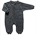 Children's Wool Fleece Overall-Charcoal-9-18m