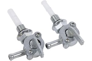 AYNEFY Benzinhahn Schalter 2 Stücke Ölhahn M10 Benzinhahn Stromerzeuger Schalter Benzin Kraftstofftank Schaltventil Gas Benzin Kraftstofftank Schaltventil für ATV Quad Pocket Pit Dirt Bike Go Kart Motorrad