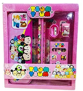 Mimi Mix Stationery Kit Set for Kids Birthday Party Return Gifts,(Color May Vary) (Pack- 1)