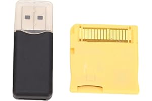 Lazmin112 Scheda di Memoria per Videogiochi R4 2025, Chip ASIC Integrato, Scheda Memoria Flash con Lettore, per NDS, NDSL, NDSi, NDSi XL, 2DS, 3DS, 3DS XL, NEW 3DS,NEW 3DS XL,2DS XL (GOLD)