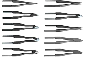 Fonowx 10 x Pyrographie-Spitzen, Pyrographie-Drahtstiftspitzen, hochelastisch, tragbar, langlebig, zum Schweißen, Heißprägen, holzbrennende Drahtspitzen