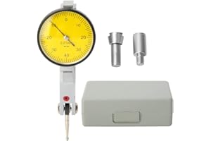 FYEARFLY Indicatore di Prova Con Quadrante 0-0,8 mm, Indicatore di Prova Con Quadrante A Leva Con Guide A Coda di Rondine Ad Alta Precisione 0,01 mm, Calibro per Fori, per Lavorazioni Meccaniche E Ispezioni