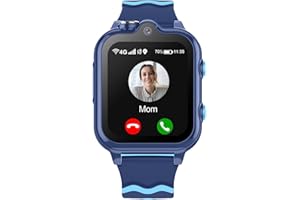 Carneedi Smartwatch Bambini GPS 4G Orologio Intelligente con WiFi Videochiamata SOS fotocamera Messaggio Modalità Classe Lettore Musicale Notifica Vibrazione Orologio Telefono per Ragazzi e Ragazze