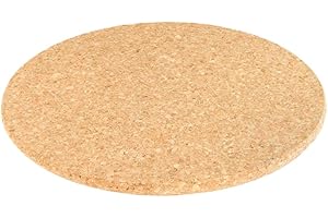 Cleverbrand Sottopentola in Sughero, Resistente al Calore, Diametro Circa 15 cm, Spessore 10 mm, Rotondo, sottopentola in Sughero Naturale per pentole e padelle - Made in Portugal