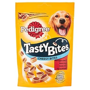 Pedigree Tasty Bites Cheesy Premios para Perros – 140 gr