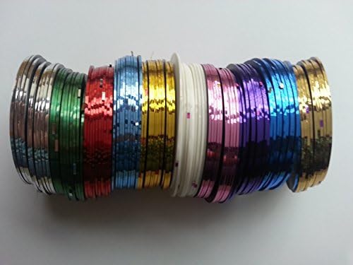 Flyyfree Nail Art Striping Tape Line Decoration pack of 10 rolls