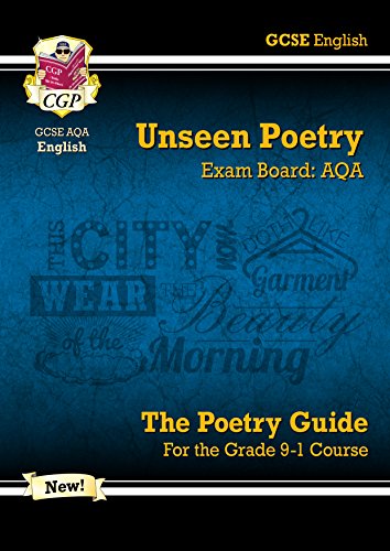 Book's Cover of New GCSE English Literature AQA Unseen Poetry Guide  for the Grade 91 Course