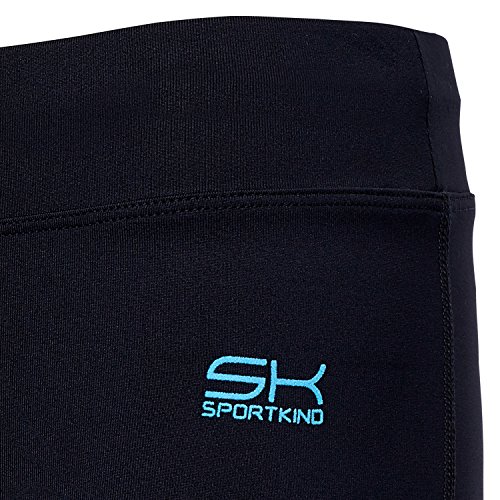 Mädchen und Damen Sport / Fitness / Yoga Jazzpant Trainingshose extra lang (+3 cm) in schwarz ab Gr.128 bis XL - 5