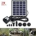 Produktbild MJLXY Solar Teichpumpe 2 Watt Solarmodul 300 l/h Förderleistung 80 cm Förderhöhe pro Komplettset Gartenteich