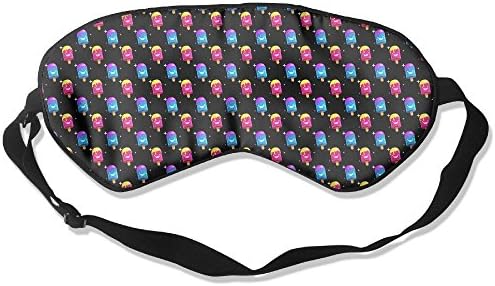 Sleep Eyes Masks Cute Ice Creams Pattern Sleeping Mask For Travelling, Night Noon Nap, Mediation Or Yoga