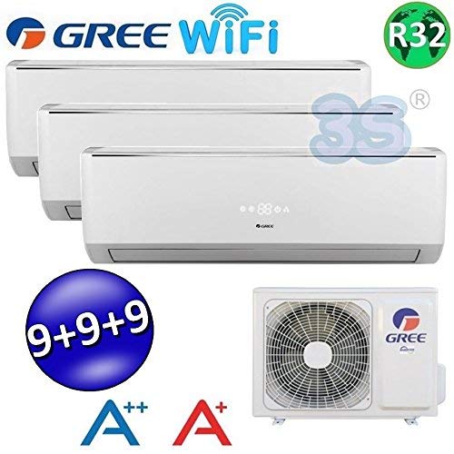 Climatisation Réversible Quadri-split PULAR 9+9+9+9 BTU Gree Wi-Fi – R32 Classe A++