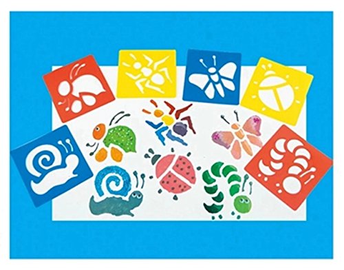 Ailiebhaus 24 Zeichenschablone Tiere Mitgebsel Kunststoff Malerei für Kinder (24P) - 5