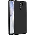 LIRAMARK Silicone Soft Back Cover Case for Redmi Note 8 Pro (Black)