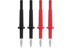 FAFEICY Akcesoria do Multimetru: Cyfrowe Sondy Testowe i Przewody Pomiarowe z Wtyczką Bananową 4mm, Zestaw 2 Sztuk z Końcówką Lampy Elektrycznej