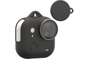 Locofun Silikon-Schutzhülle kompatibel mit Insta360 GO Ultra Abdeckung für Action-Kamera, Weiches Silikon Schutzhülle Kameragehäuse Skin Sleeve für Insta360 GO Ultra Kratzfest, staubdicht, Schwarz