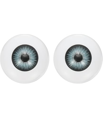 PandaHall 2 Paires 32mm Yeux Humains Réalistes Grands Globes Oculaires Creux En Acrylique Poupée Ours Yeux Pour Le Décor De Fête D'halloween Poupées Sculptures Accessoires Marionnettes