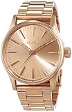 Nixon Damen-Armbanduhr Sentry 38 SS All Rose Gold Analog Quarz Edelstahl A450897-00