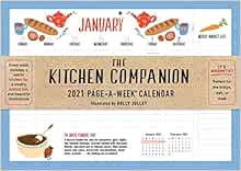Kitchen Companion Page A Week Wall Calendar 21 Amazon Co Uk Workman Calendars Holly Jolley Books