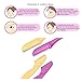 RUIMIO Eyebrow Razor Eyebrow Shaper 4pcs with Eyebrow Stencil 9pcs