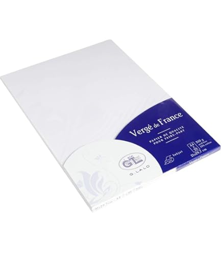 G.Lalo 47416L schrijfblok stropapier (perfect voor uw uitnodigingen, zuurvrij, DIN A4, 21 x 29,7 cm, 20 vellen, 120 g, ivoor