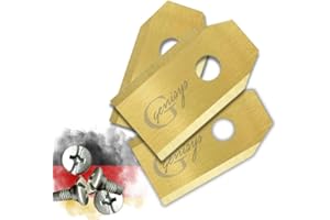 Genisys Hoja de repuesto de titanio compatible con cuchillas Anthbot Pion Genie - LongLife - 1 agujero inastillable [probado DIN EN 50636], piezas: 9