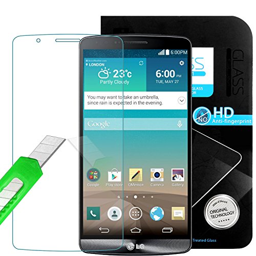 Glas Schutzfolie,IDACA Premium Displayschutzfolie Panzerglas für LG G3 Glasfolie - 2