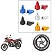 Vheelocityin Bullet Shape Multicolor Tyre Valve Cap (set of 2) For Honda Cb Unicorn 160 RS.99.00