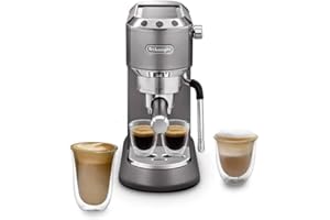 De'Longhi EC885.M Dedica Arte Machine à café manuelle, avec buse vapeur My LatteArt, parfaite pour préparer cappuccinos crémeux