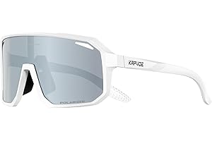 KAPVOE Lunette de Cyclisme Polarisées Homme Lunette VTT Femme Lunette Velo Lunette Course à Pied Lunette de Soleil Sport Lunette Velo Route Lunette de Soleil PêChe Course Conduite 3 Lentilles TR90