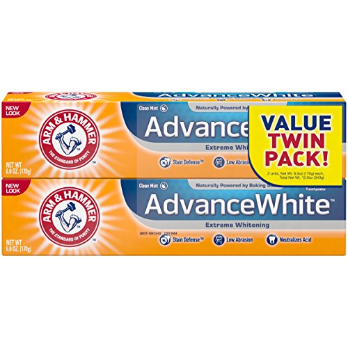 Arm & Hammer Advance White Extreme Whitening Baking Soda & Peroxide pasta dental, 6 oz (Pack of 2)
