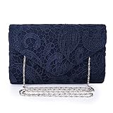 OCCASION: Schöne Spitze Clutch Tasche ist ideal für Wochenende, Hochzeit, Abend Party, Prom, Cocktail verschiedene Partys, Nacht oder formale Anlässe und so weiter.