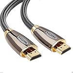 ULTRICS&reg; HDMI Cable, 3M HDMI 2.0 (4K) Ready - 28AWG Nylon Braided Cord - High Speed 18Gbps - Gold Plated Connectors - Ethernet, Audio Return - Video 4K 2160p, HD 1080p, 3D - Xbox PlayStation PS3 PS4 PC Apple TV - 3 Meters