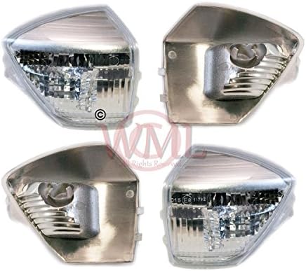 Door/Wing Mirror Indicator Lens Clear Both Sidess (Left and Right)