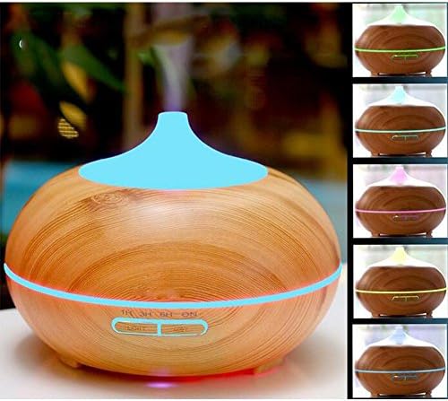 Aroma Diffuser Air Purifier with 7 Colour LED Lights Essential oil DiffuserUltrasonic Cool Mist Humidifier 4 Timer Settings for Home —400ml