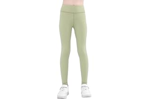 SEAUR Mädchen Sport Leggings Lang Yogahose Einfarbig Eng Jogginghose Laufhose Sporthose Trainninghose - 90-155 cm