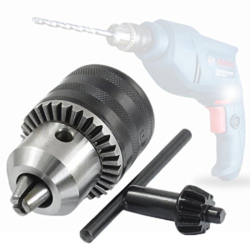 JTENG DIY Zahnkranzbohrfutter 1.5-13, 1/2 Zoll-20 Bohrfutter mit Schlüssel und SDS Plus Adapter
