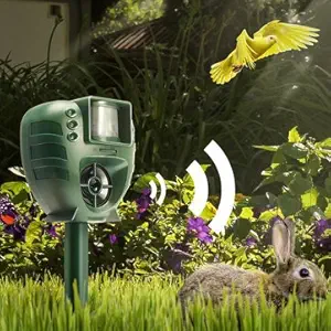 Generic Ultrasonic Animal Repeller Dog Cat Insect Flash Light Repellent Outdoor Garden Expeller