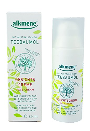 Alkmene Teebaumöl Gesichtscreme – wirksame Pflege bei sensibler und unreiner Haut 50ml - 2