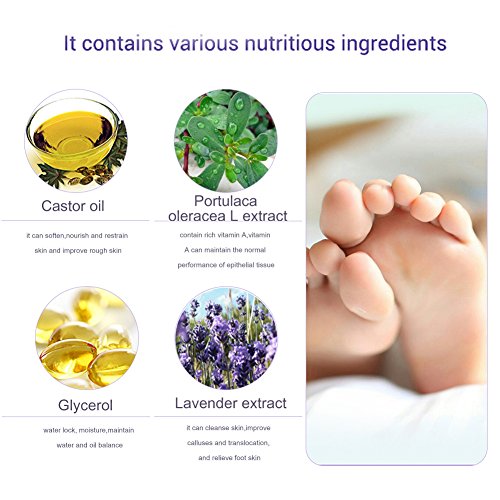 Fuß Peeling Maske,Hornhautsocke,Foot Exfoliation Mask,LDream® Peeling Füße Fuß Maske Perfectly Peeling Away Hornschwiele und Tote Haut Zellen Auch Leckerli unangenehme geruch Peeling, hart und tote Haut,Schwielen Peeling-Maske für die Füße,2 Pack (2 x 2 Stück) - 4