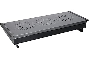 MASTER CLASS MasterClass Scaldavivande a Candela Triplo da Tavolo Professionale, Acciaio al Carbonio, Taglia Piccola, (4-5 pollici), Nero/Grigio