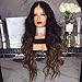 Produktbild Wig-Queen Zweifarbige Perücke Ombré-Effekt Lang Gelockt Curly Perücke Hitzebeständiges Kunsthaar Cosplay Party Perücke Für Damen 28Inches